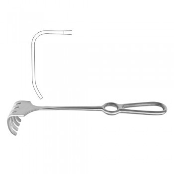 Israel Retractor 6 Blunt Prongs Stainless Steel, 25.5 cm - 10" Blade Size 50 x 60 mm